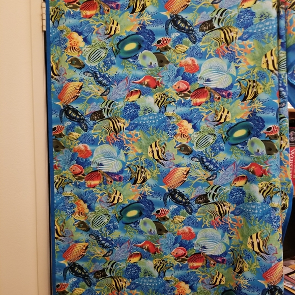 Handmade Tropical Fish Throw Blanket - Picture 4 of 5